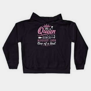 The Queen Since August 1959 One Of A Kind Happy Birthday 61 Years Old To Me You Kids Hoodie